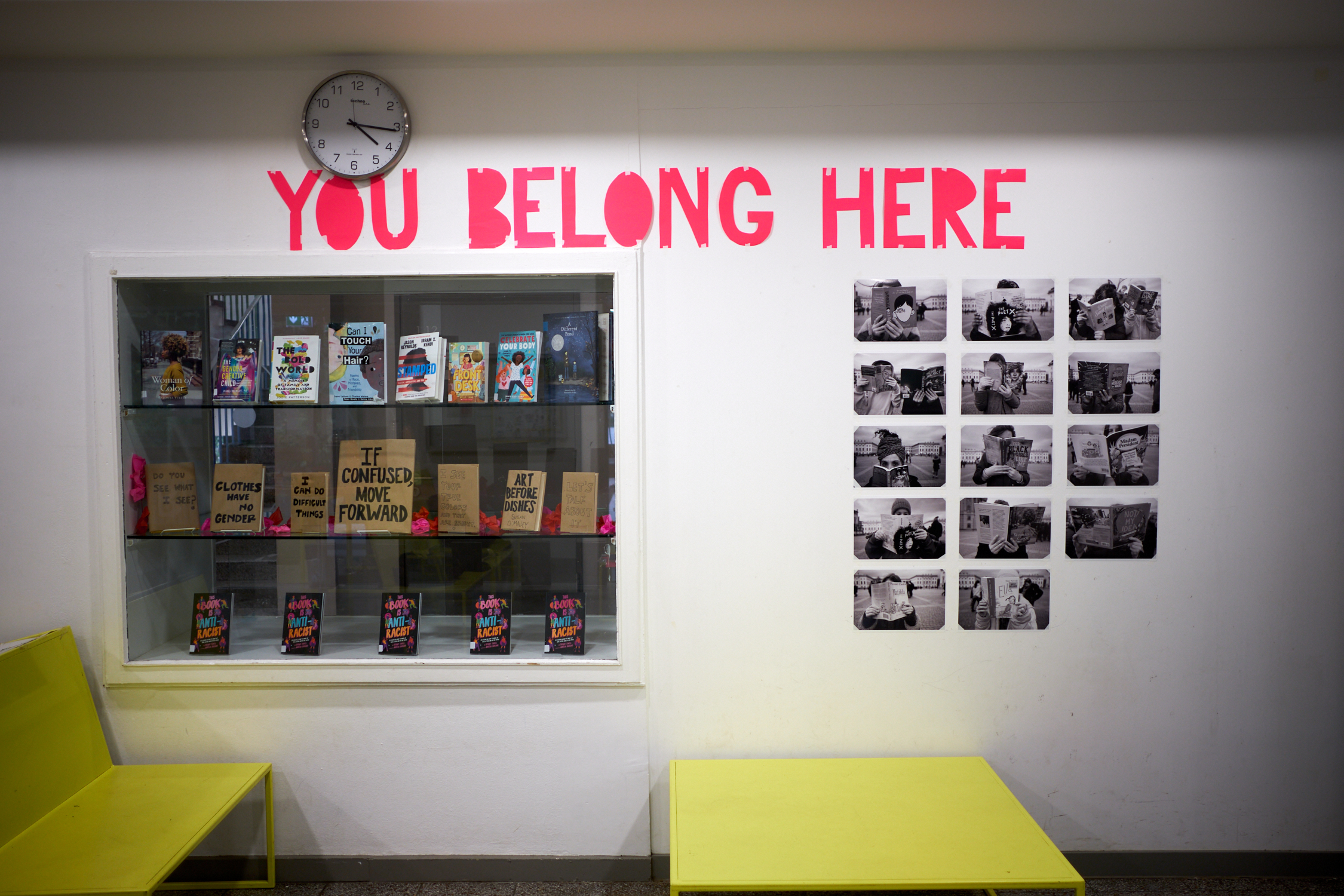 Cutout lettering for Book Week ”You Belong Here”